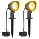 thumbnail image 1 of Outdoor LED Spotlight 7W 2PC Warm White 2700K IP66 Waterproof 500LM Outdoor LED Lighting with Stake 85-265V/AC Quilted Garden Light for Patio Pathway, 1 of 5