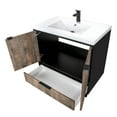 thumbnail image 5 of HomeStock Charm  30" WHISKEY/BLACK Inset Vanity , Soft Close Drawers , Modern Design , Acrylic , Freestanding , Wood Finish , Assembled, 5 of 5