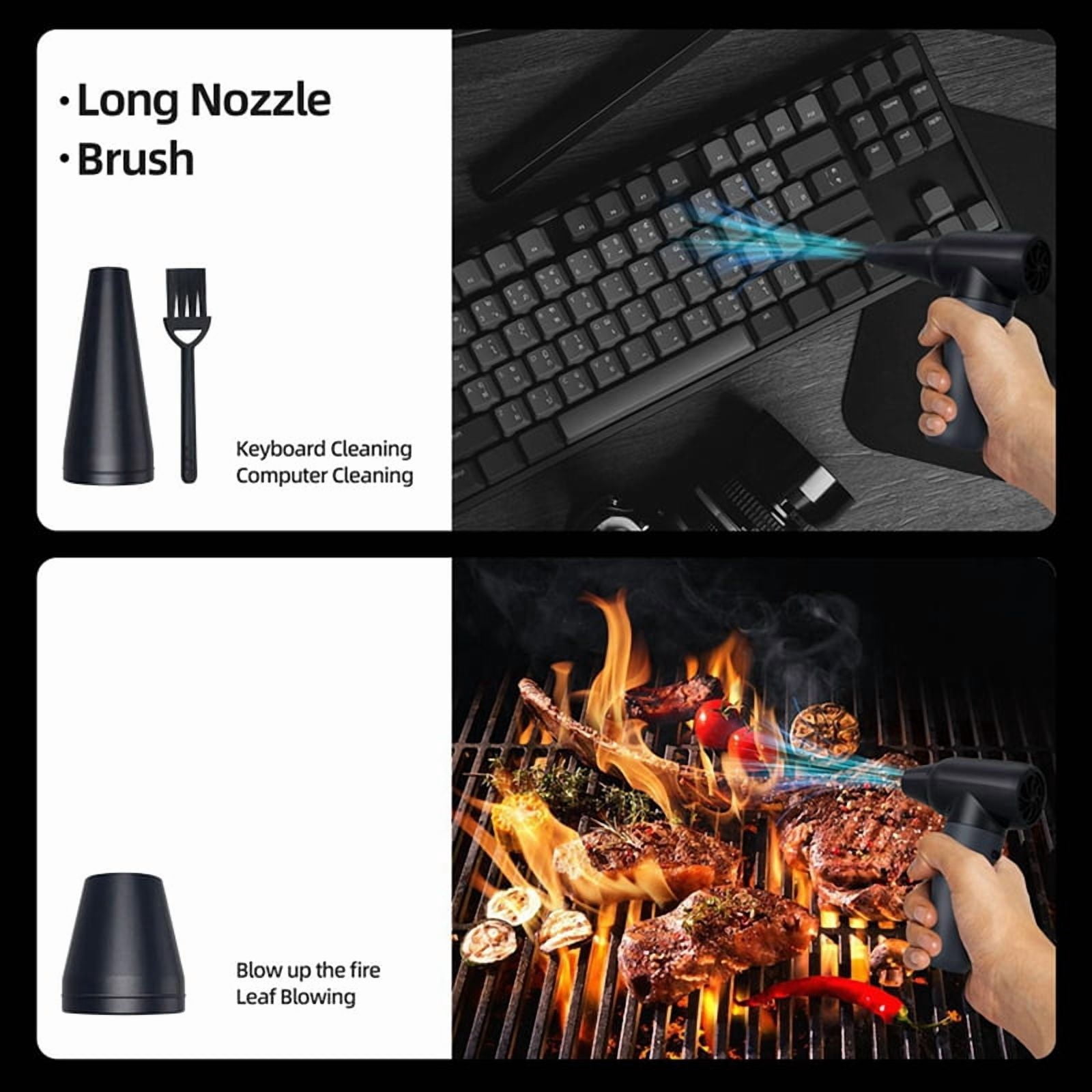 2X Compressed Air Duster,180000RPM Dryer Blower,3 Gear Portable Electric Air Duster,for Car Dry,Keyboard Computer