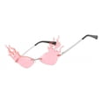 thumbnail image 3 of fastboy Lunettes de Soleil Mode Flamme de Feu Vague Lunettes de Soleil Rose, 3 of 6