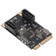 thumbnail image 2 of Tarjeta de expansión Mini PCi E a SATA de 2 puertos, velocidad de transmisión rápida de 6 Gbps, ancho de banda PCI E 3.0, tarjeta de expansión Mini PCl E, 2 of 14