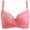 C, variant on Seductiva Clothing Women's Smooth Cotton T-Shirt Bra Women's Adjustable Straps Lace Floral Stretch Underwire Bra Push Up Comfort Soft No Underwire