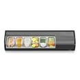 thumbnail image 2 of 60 in. Glass Sushi Countertop Display Refrigerator with 6 Stainless Steel Trays in Black (KM-SR60-BK), 2 of 9