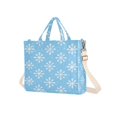 thumbnail image 7 of FORMRS Womens Corduroy Tote Bag Crossbody Shoulder Handbag with Pocket, Snowflake Pattern, 7 of 7