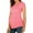 Pink, variant on FAIWAD Women's Maternity Tops Short Sleeve Round Neck Pleat T-Shirt During After Pregnancy Clothes