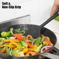 thumbnail image 2 of 600°F Heat Resistant Silicone Spatula, High Temp Flexible Kitchen Rubber Bowl Scrapers  Seamless Baking Supplies Scratch-Proof for Scraping Non-Stick Pans (Black, 11.4in), 2 of 4