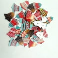 thumbnail image 4 of amagogo 3x50 Pieces Printed Christmas Bell Shape Wooden Buttons for Sewing Craft 25mm 3 Pcs, 4 of 8