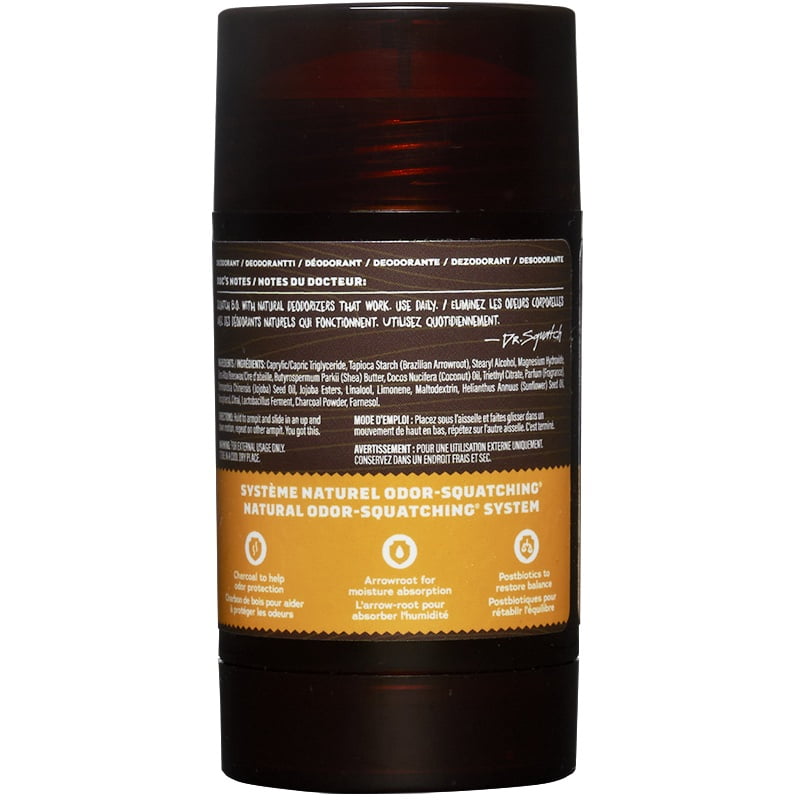 Dr. Squatch Natural Deodorant for Men Summer Citrus