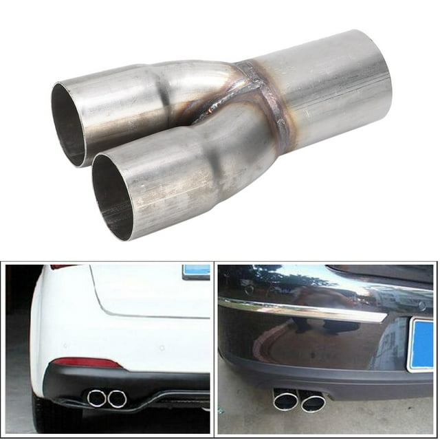 Colector De Tubo De Escape De Acero De Doble Acero Inoxidable 2 Pulgadas De Entrada Doble De 2 Pulgadas De 2,5 Pulgadas De 2.5 Pulgadas