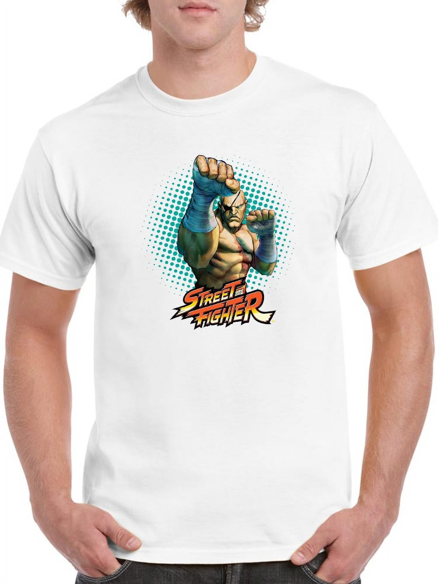 Street Fighter Sagat TShirt Men Designs Large