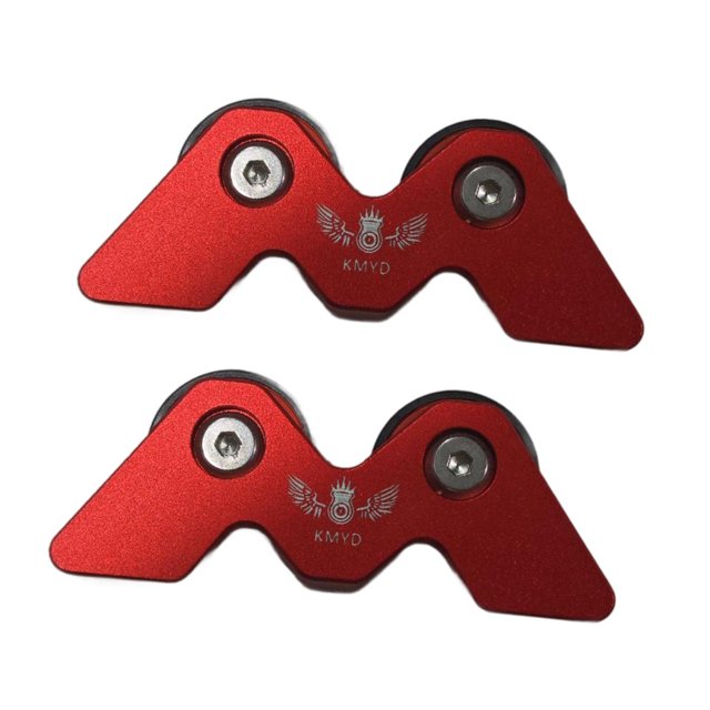 Lipstore 2Pcs Billiard Cue Straightness Checker Checking Portable Supplies Beginner Metal Red