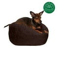 thumbnail image 4 of FurHaven Pet Products Round Plush Ball Dog Bed - Espresso, Small - 18", 4 of 14