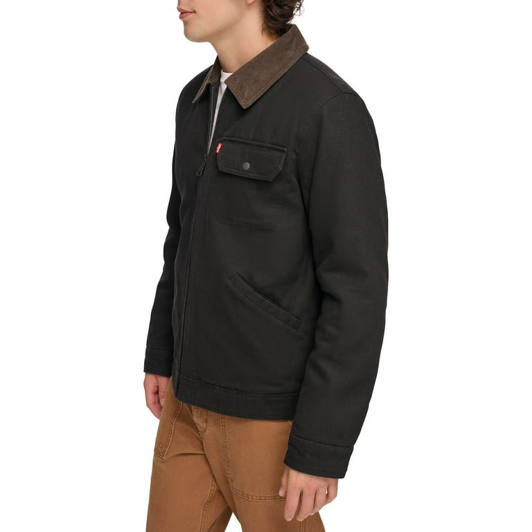 Men's Levi's® Cotton Utility Worker Jacket Color: Workwear Brown
