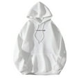 thumbnail image 4 of Wamejoo You Are Enough Hoodie Sweatshirt, Dear Person Behind Me Hoodie, Super Soft Plain Hoodie with Pocket Unisex (White, M), 4 of 5