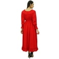 thumbnail image 5 of Bimba Women's Cotton Smocked Waist Long Casual Maxi Dress, 5 of 6