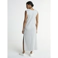 thumbnail image 2 of Scoop Women's and Women’s Plus Scubaknit Sleeveless Maxi Dress, Sizes XS-4X, 2 of 4