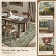 thumbnail image 5 of FEELHOME 4'x6' Vintage Area Rugs, Washable Rug for Living Room Bedroom Dining Room, Soft Carpet Non-Slip Indoor Rug for Office, Floor Rug for Home Decor Green, 5 of 7