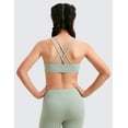 thumbnail image 2 of CRZ YOGA Girls Softness Butterluxe Cross Sports Bra Yoga Athletic Casual Double Spaghetti Strap Kids Teen, 2 of 7