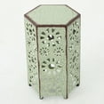 thumbnail image 4 of Noble House Vania 12 Inch and 14 Inch Sunburst Iron Side Table Set, Crackle Green, 4 of 18