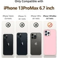 thumbnail image 3 of [5 in 1 for iPhone 13 Pro Max Case, with Screen Protector and Camera Lens Protector, [Microfiber Lining] Slim Silicone Protective Phone Case (Pink)…, 3 of 12