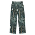 thumbnail image 2 of FORMRS Kids Pajama Pants with Pockets Size 9-10Y Boys Lounge Sleep Bottoms, Floral Forest Scene, 2 of 8