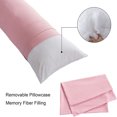 thumbnail image 5 of Yalamila Body Pillow with Pillowcase for Adults,Soft Long Bed Pillow,20x54in,Pink, 5 of 7