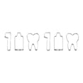 thumbnail image 1 of Destyer 3 Biscuit Embossing Mold Tooth Toothbrush Mould Portable Bakery Dessert Stainless Steel Baking Tool Kitchen Gadget Show as Picture 2Set, 1 of 6