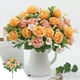 thumbnail image 5 of Ramo de rosas artificiales para decoración de bodas y hogar | Pequeño arreglo floral artificial | Accesorio para fotografía | Exhibición floral artificial para interiores, 5 of 6
