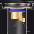 Gold Anti Floor Drain Backflow Preventer Shower Waste Water Drainer