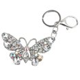 thumbnail image 2 of Llavero De Mariposa De Dhinestone, Encanto De La Bolsa De Llaves De Cristal Para Mujeres Para El Bolso De Llave De Llave Del Automóvil, Con Cierre, Ideal Para Cumpleaños,, 2 of 7