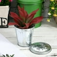 thumbnail image 4 of QUTETN Mini Trash Can Outdoor Garbage with Lid Container Waste Paper Basket Vintage Metal Office, 4 of 10