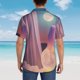 thumbnail image 4 of Fotbe Dreamy Moonlit Window Camisa Hawaiana para Hombre Unisex – Camisa Casual de Verano con Botones de Manga Corta de Algodón y Lino,Medium, 4 of 7