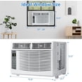 thumbnail image 3 of Ourlova 6000Btu Window Air Conditioner Units with Fast Cooling 250 Sq.Ft. Coverage 115V Power Remote and App Controlled 50Db Low Noise Small AC Unit for Room Quick Installation, 3 of 7