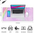 thumbnail image 5 of Long Mouse Pads for Desk,Rainbow Unicorn Pattern Desk Mats on Top Of Desks, Desk Mouse Pad Extra Large with 3mm Non-Slip Base and Stitched Edge for Gaming,Office,Work,Home 35.4"x15.7", 5 of 6