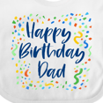 thumbnail image 4 of Inktastic Happy Birthday Dad Boys or Girls Baby Bib, 4 of 4