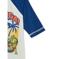 thumbnail image 3 of Teenage Mutant Ninja Turtles Boys’ Graphic Rashguard with Short Sleeves and UPF 50+, Sizes 4-12, 3 of 3