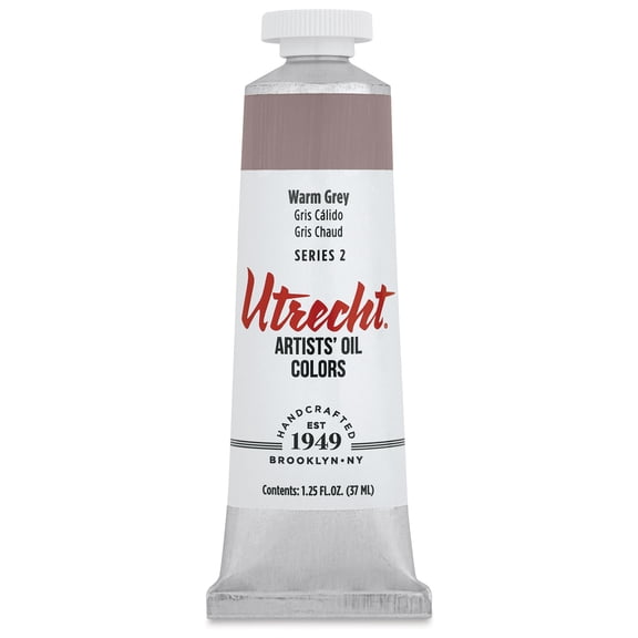 Utrecht Artists' Oil Paint - Warm Grey, 37 ml, Tube