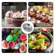 thumbnail image 3 of Stainless Steel Picnic Dinner Plate Round Bbq Plate for Outdoor Baking Silver Made with Material, 3 of 4