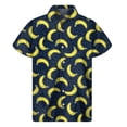 thumbnail image 2 of Camisa hawaiana con estampado 3D de fruta del dragón y naranja y plátano para hombre, blusa hawaiana de manga corta con solapa y botones para playa de verano, 2 of 5