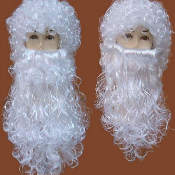 Accesorios de maquillaje barba blanca Papá Noel barba falsa peluca fiesta dinzhi varias barbas de Papá Noel