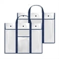 thumbnail image 1 of Paquete de 2 Bolsas Grandes para Almacenamiento de Carteles, Soporte para Tablón de Anuncios de 31,5 X 25,5 Pulgadas, Contenedor de Portafolio de Arte para Aula de Profesores, 1 of 5