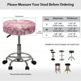 thumbnail image 6 of ZIATUBLE Cherry Blossom Bar Stool Cover Slipcovers Foldable Stool Seat Covers Cushion 12"-14" Lightweight Padded Bar Stool Covers Round Set 2 Pack Fit for Most of Regular Size Round Stool, 6 of 6