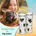thumbnail image 2 of Pug Gifts For Pug Lovers-30oz Funny Pug Tumbler With Top Handle and Lid Straw-Pug Gifts For Women-Dog Lover Gifts-Dog Owner Gifts Stainless Steel Insulated Bottle Travel Mug Coffee Cup, 2 of 3