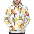 thumbnail image 4 of Hoodies for Men - Cartoon Colorful Cute Parrot Long Sleeve Comfrt Men'S Fashion Hoodies & Sweatshirts, Sweatshirts for Men Hoodies Pullover Clothing Clothes with Pouch, 4 of 7
