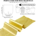 thumbnail image 2 of 5 volúmenes de pequeñas bolsas de basura 200 duraderos 4 galones bolsas de basura pequeñas Oficina Familiar Cocina Baño dormitorio Bolsillo de basura interior (oro), 2 of 5