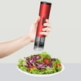 thumbnail image 4 of CNKOO Electric Salt and Pepper Grinder Set 3-Pack  USB Rechargeable Spice Mill with Adjustable Coarseness  Ceramic Grinding Core  One-Touch Operation  Portable Kitchen and Outdoor Use  23, 4 of 7