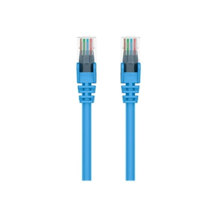 Belkin CAT5e Snagless Patch Cable RJ45 Connectors 3 ft. Blue A3L79103BLUS
