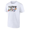 thumbnail image 2 of Men's White North Carolina Tar Heels Love Wins T-Shirt, 2 of 3