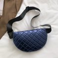 thumbnail image 3 of Bolsa de pecho de moda bandolera acolchado Rombo para viajes de oficina (Azul) Likrtyny Para Estrenar, 3 of 9