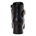 thumbnail image 2 of CHARTER CLUB Womens Black Pull Tab Buckle Accent Katiaa Round Toe Block Heel Zip-Up Booties 7.5 M, 2 of 4